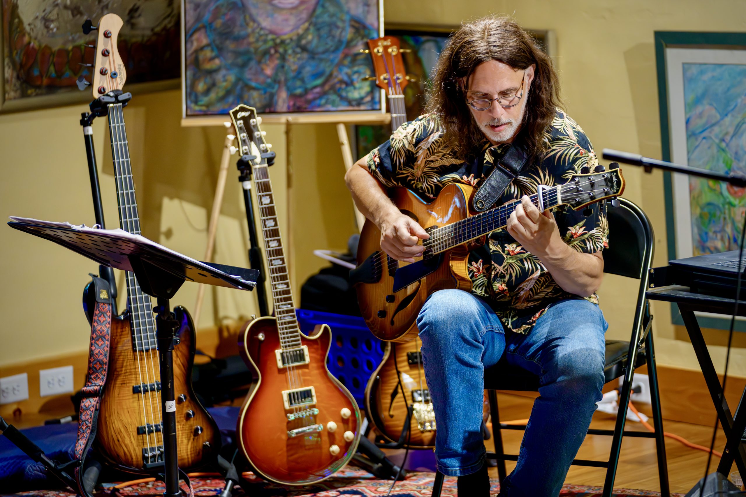 Scott playing guitar